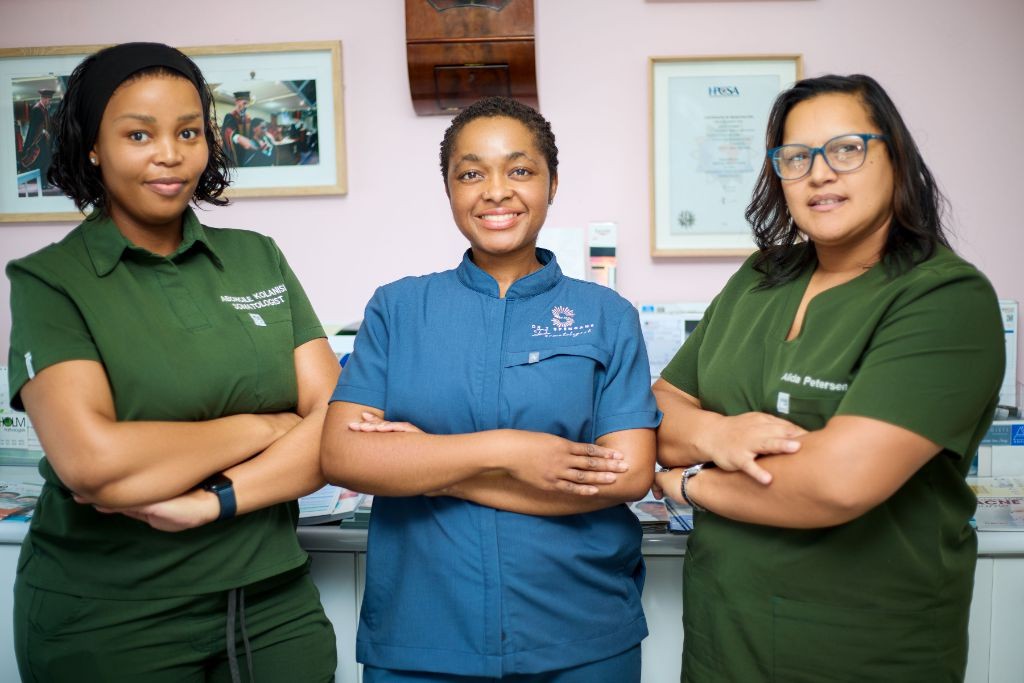 Dr Spengane and her clinical team at the practice